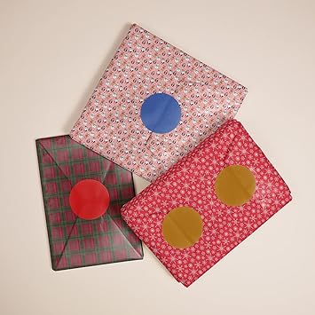 Christmas Wrapping Paper Gift Wrap - Assorted Designs 24 Sheets 70cm X ...