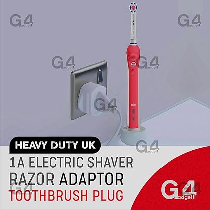 Heavy Duty UK 1A Electric Shaver Razor Adaptor Toothbrush Plug Socket ...