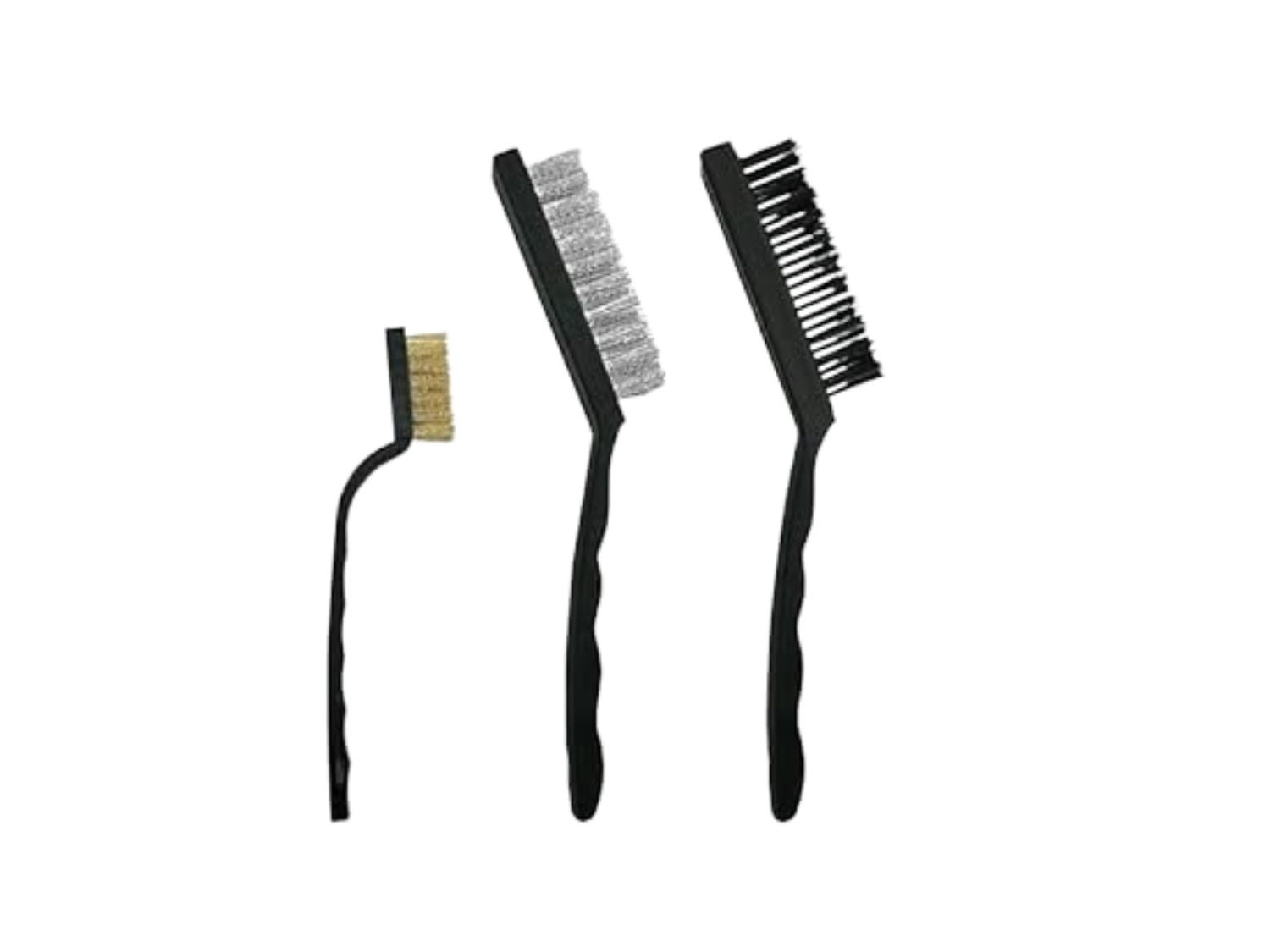 Pack of 6 Steel, Nylon & Copper Wire Brushes - Rust & Paint Remover