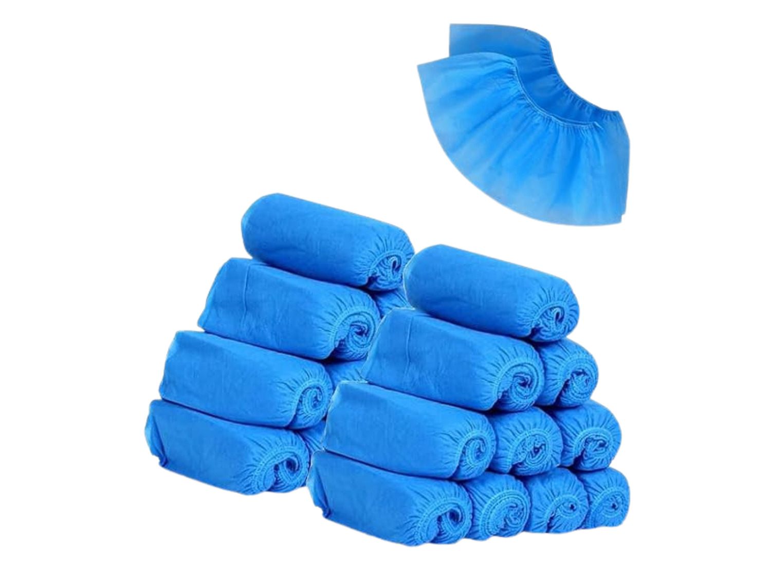 G4GADGET Disposable Shoe Cover - (100 Pieces), Non-Slip Boot Cover for Indoor/Outdoor Use. Blue Anti Slip Cleaning Overshoes Boot Safety Textured Bottom With an Anti-slip Surface