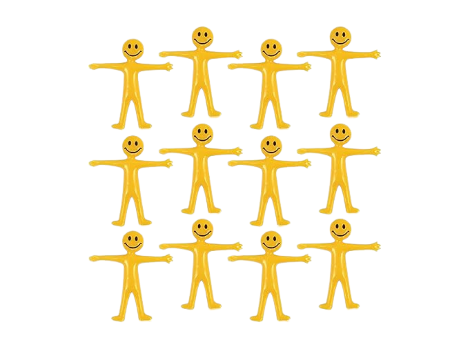 G4GADGET 24 Stretchy Little Men Party 5cm Bag Fillers Wedding Kids Toy Pinata