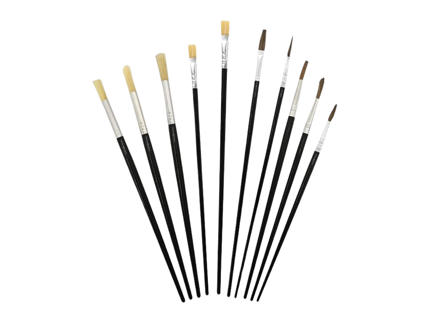 G4GADGET 10-Piece Artist Brush Set – Professional Brushes for Acrylic, Oil, and Watercolor Painting, Ideal for All Ages