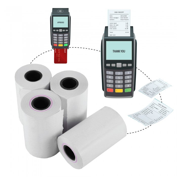 Terminal Paper 57x40 Thermal Paper Rolls for EPOS, POS, PDQ, Credit Card Terminals ...